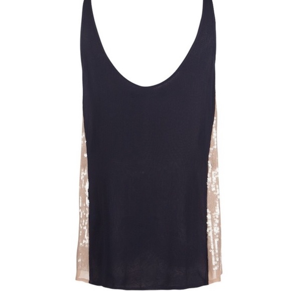 AllSaints • Madison Sequin Vest Tank Ink/Dusk - Picture 7 of 10